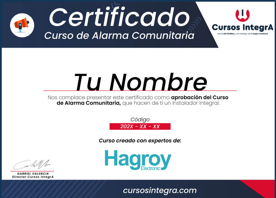 Curso de alarma vecinal comunitaria